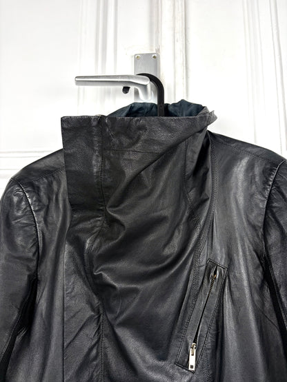 Rick Owens biker leather jacket