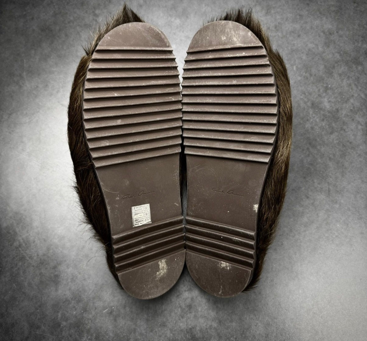 Rick owens „ponyhair“ slides