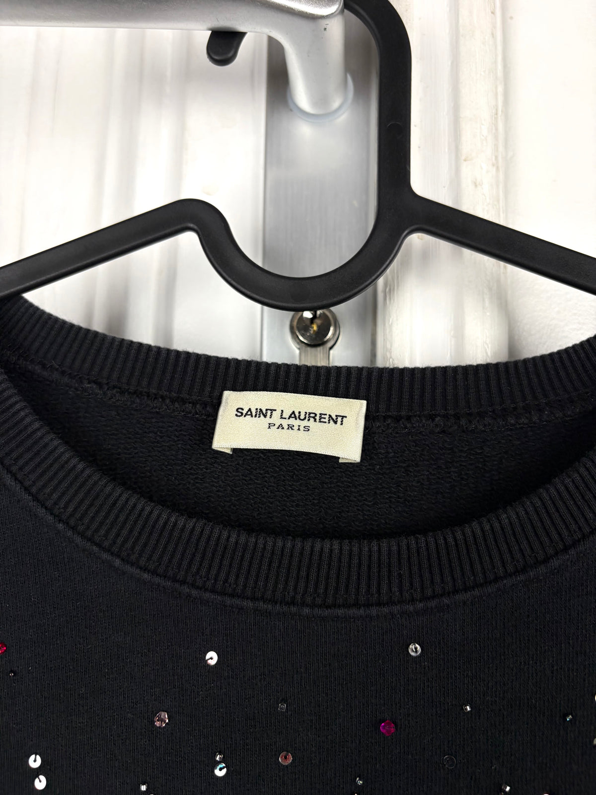 Saint Laurent Glitter Logo Sweater