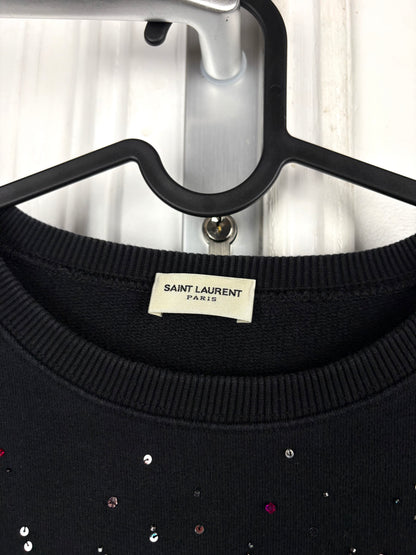Saint Laurent Glitter Logo Sweater