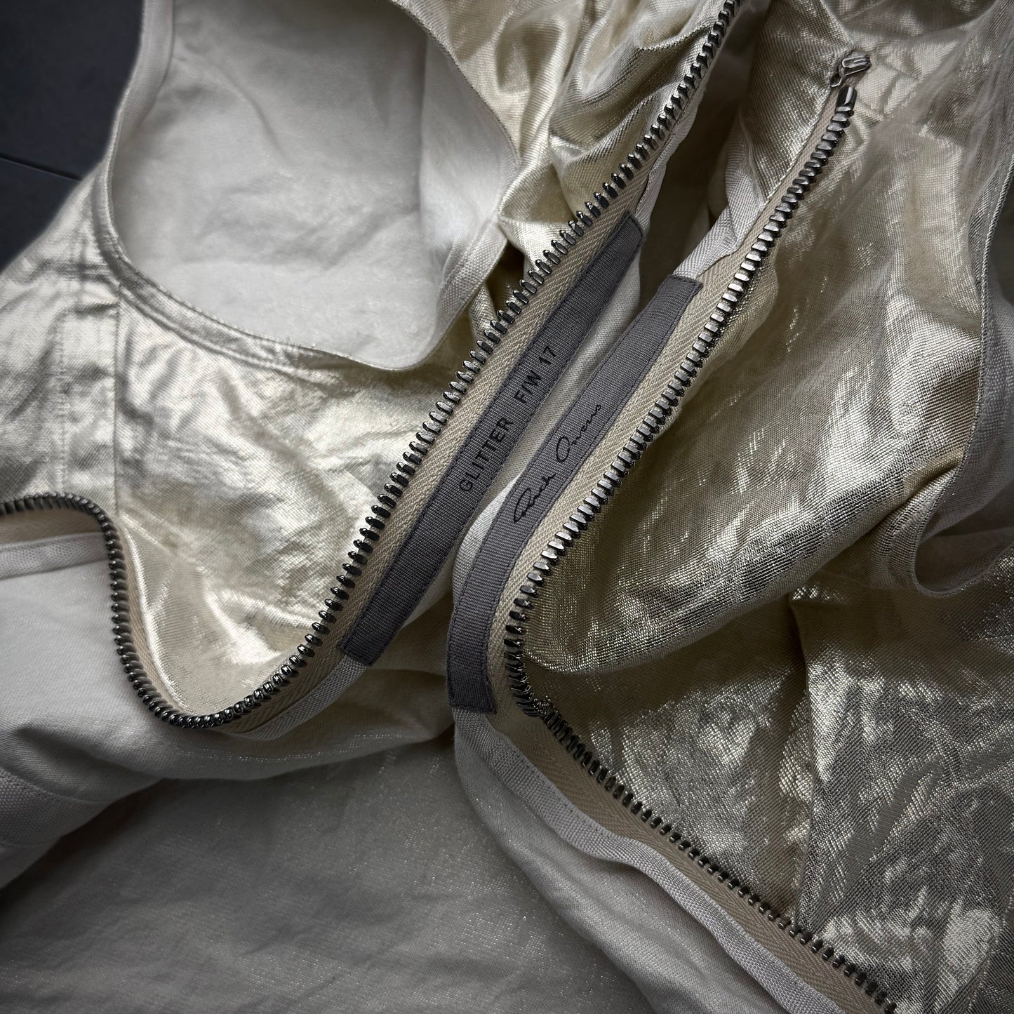 Rick Owens FW/17 Glitter Gold Vest