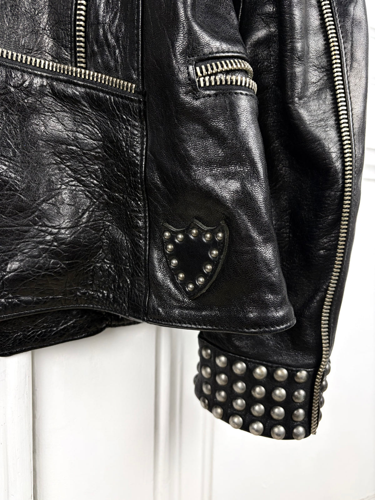 Hollywood trading company Studded Leather Jacket