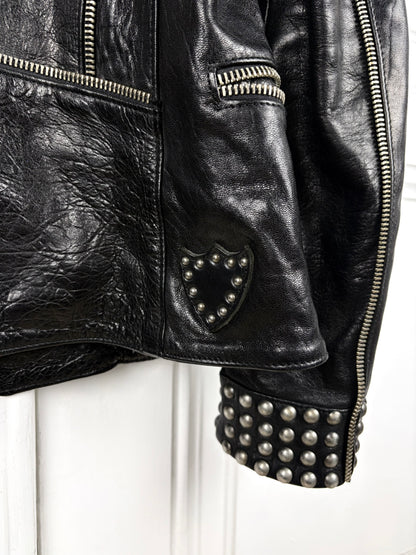 Hollywood trading company Studded Leather Jacket