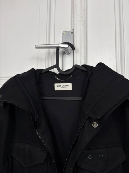 Saint Laurent Cropped Leather Panel Parka(preis)