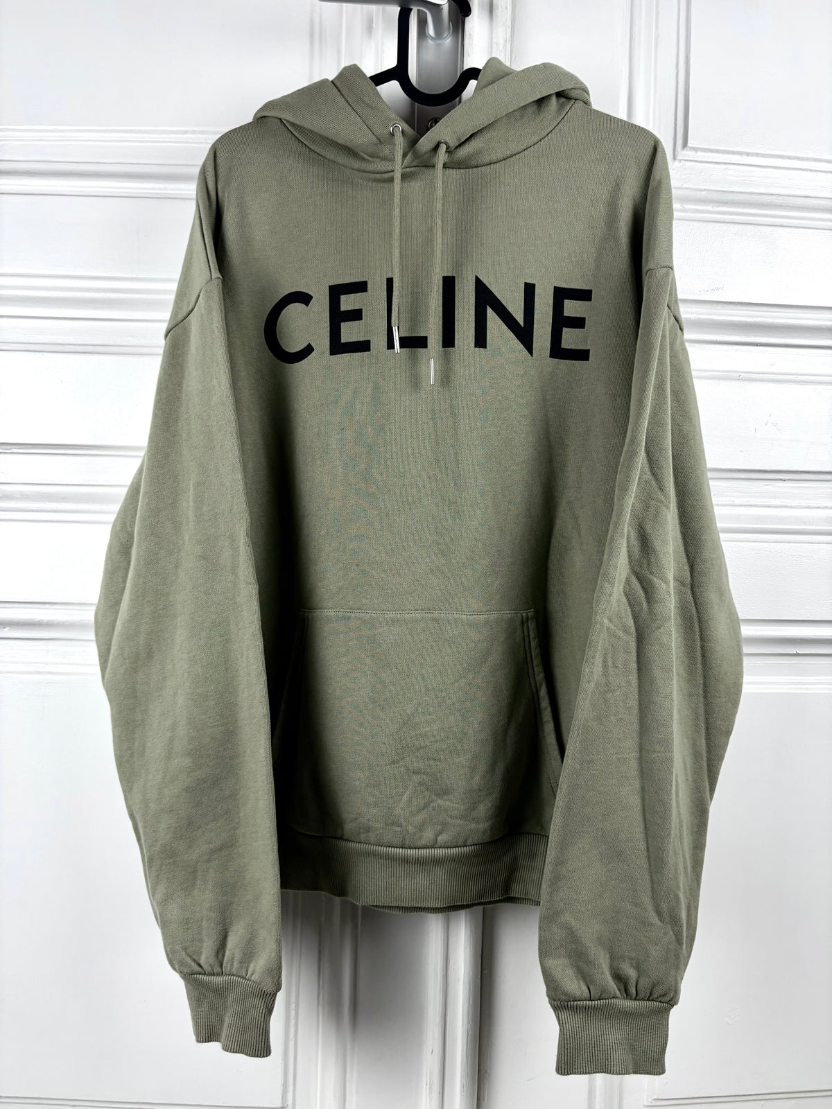 Celine Olive Logo Hoodie