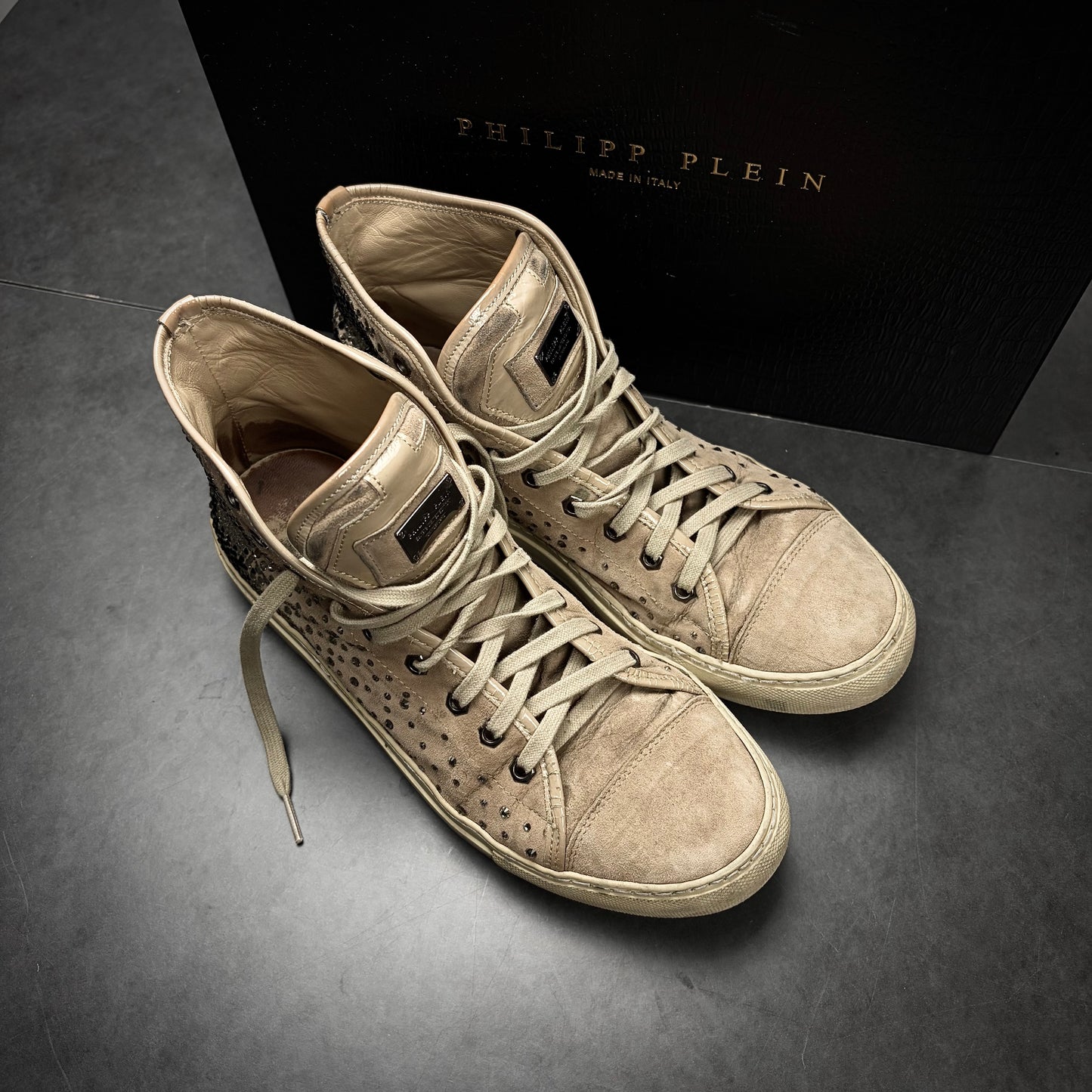Philipp Plein Studded Skull Chucks