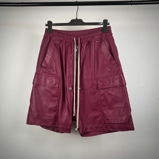 Rick Owens „Cargobela“ SAMPLE Leather Shorts