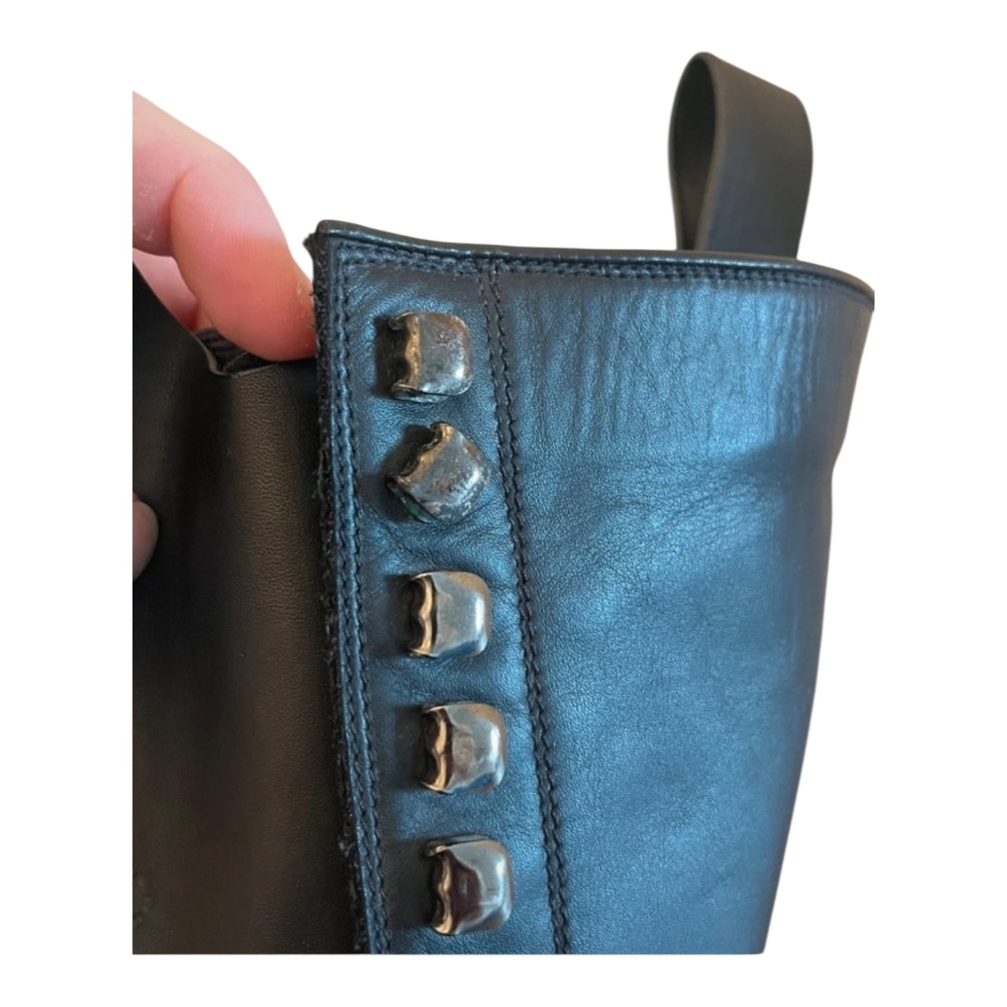 Rick owens laced up combat boots