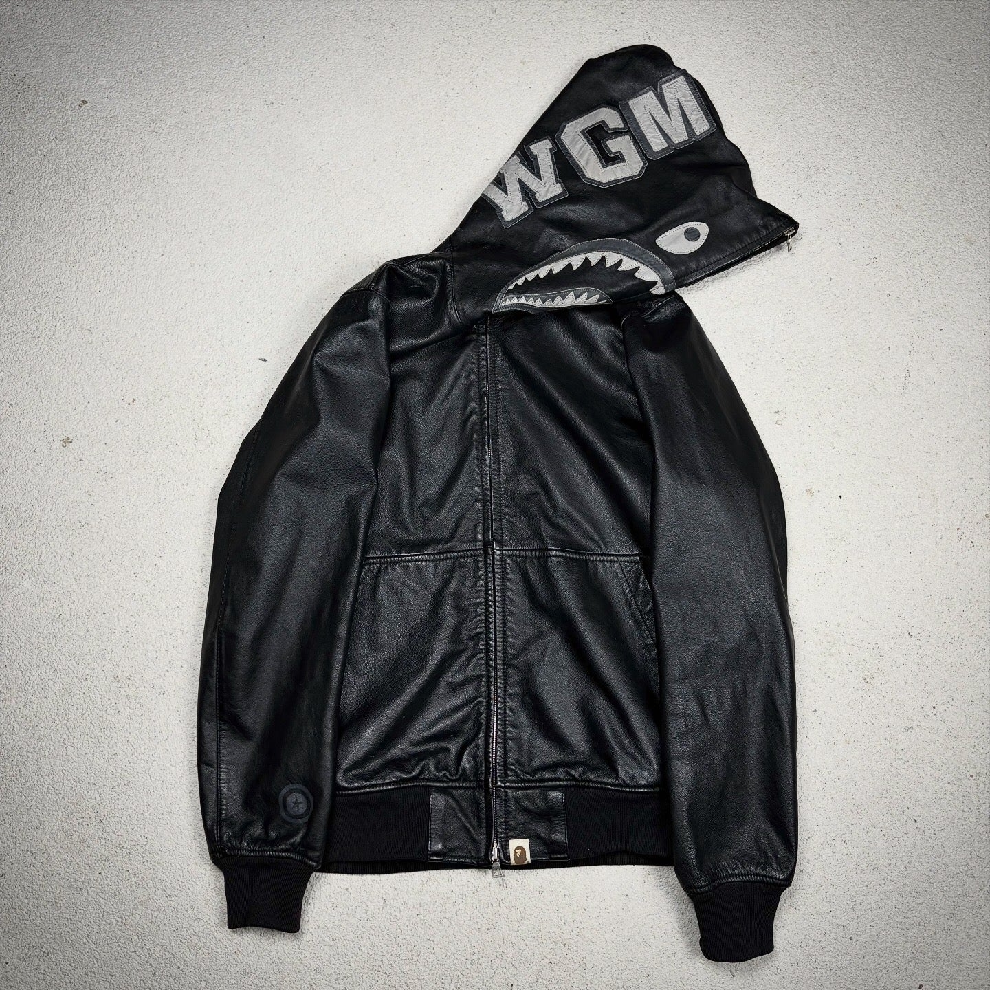 Bape Leather Hoodie/Jacket