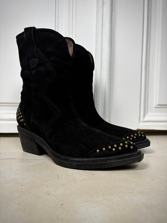 AS98 Suede Cowboy Boots
