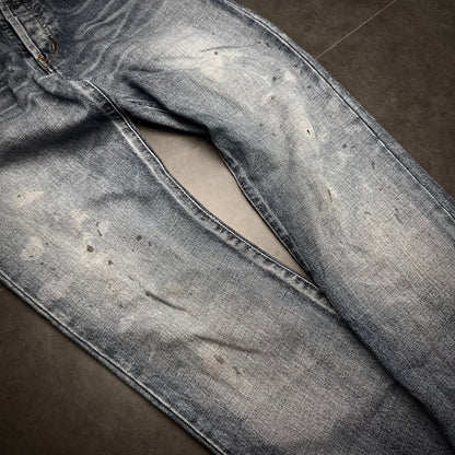 Saint Lauren Painted Denim