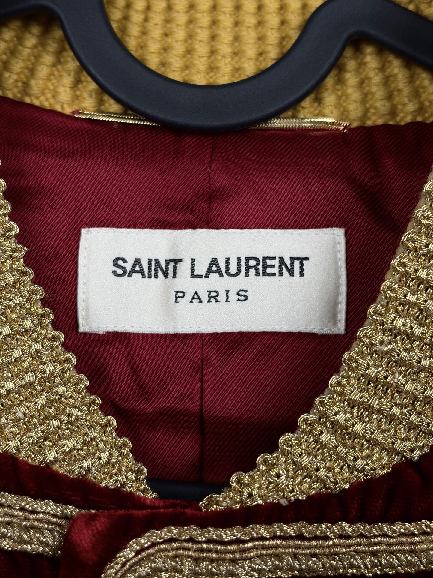 Saint Laurent 2018 Velvet Officer Jacket