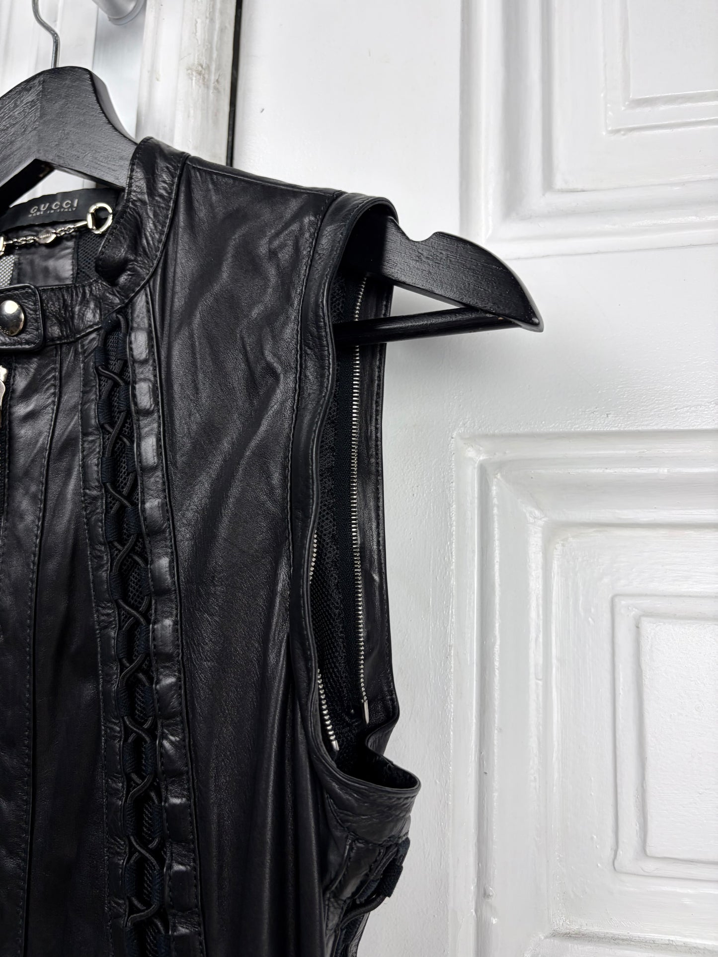 Gucci SS10 Braided leather jacket