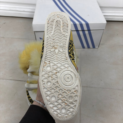 Jeremy Scott x Adidas Yellow Bone Fur Sneaker
