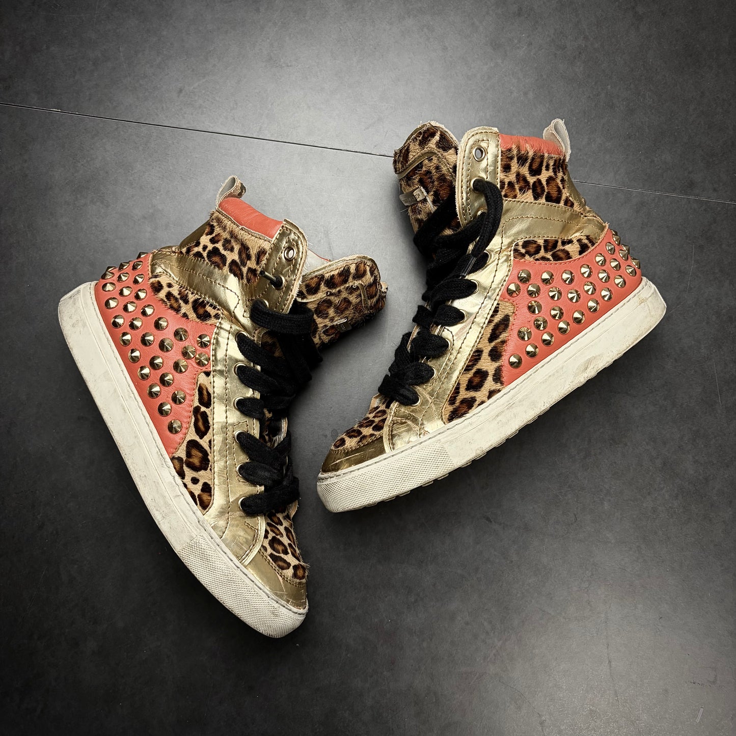 Dsquared Leopard Studded Sneaker