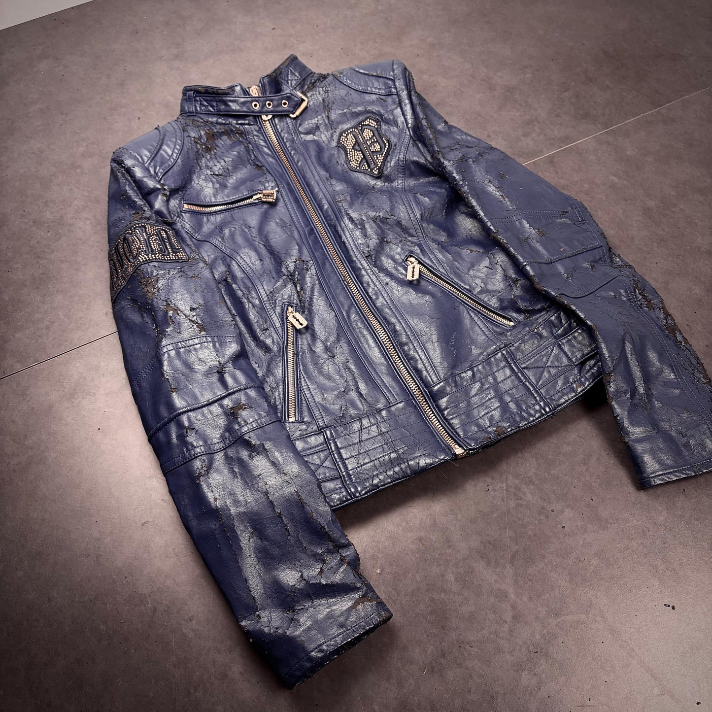 Philipp pleib razorblade leather jacket