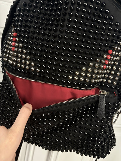 Fendi Studded Fur Monster Backpack