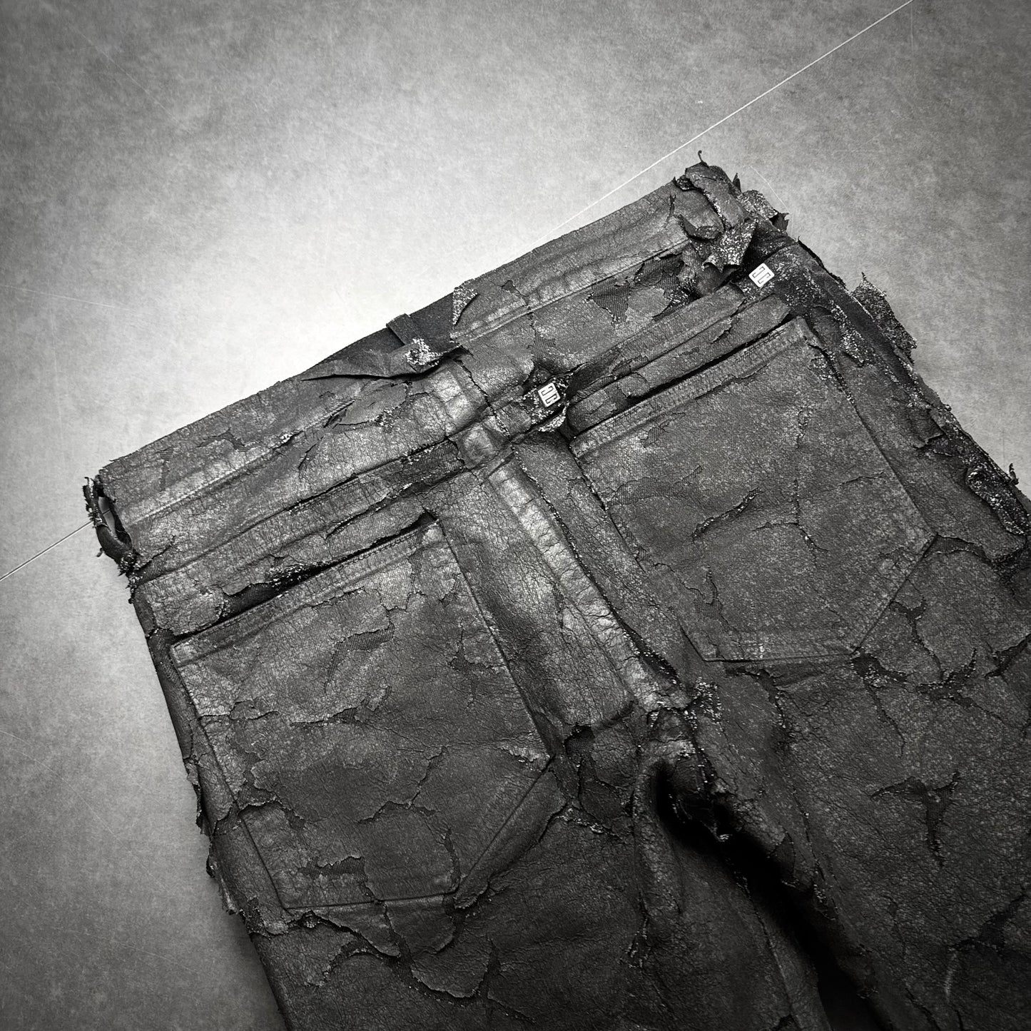 Givenchy Cracked Wax Denim