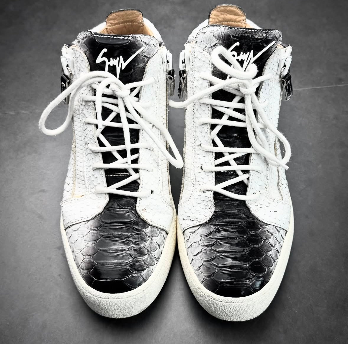 Giuseppe Zanotti snakeskin shoes