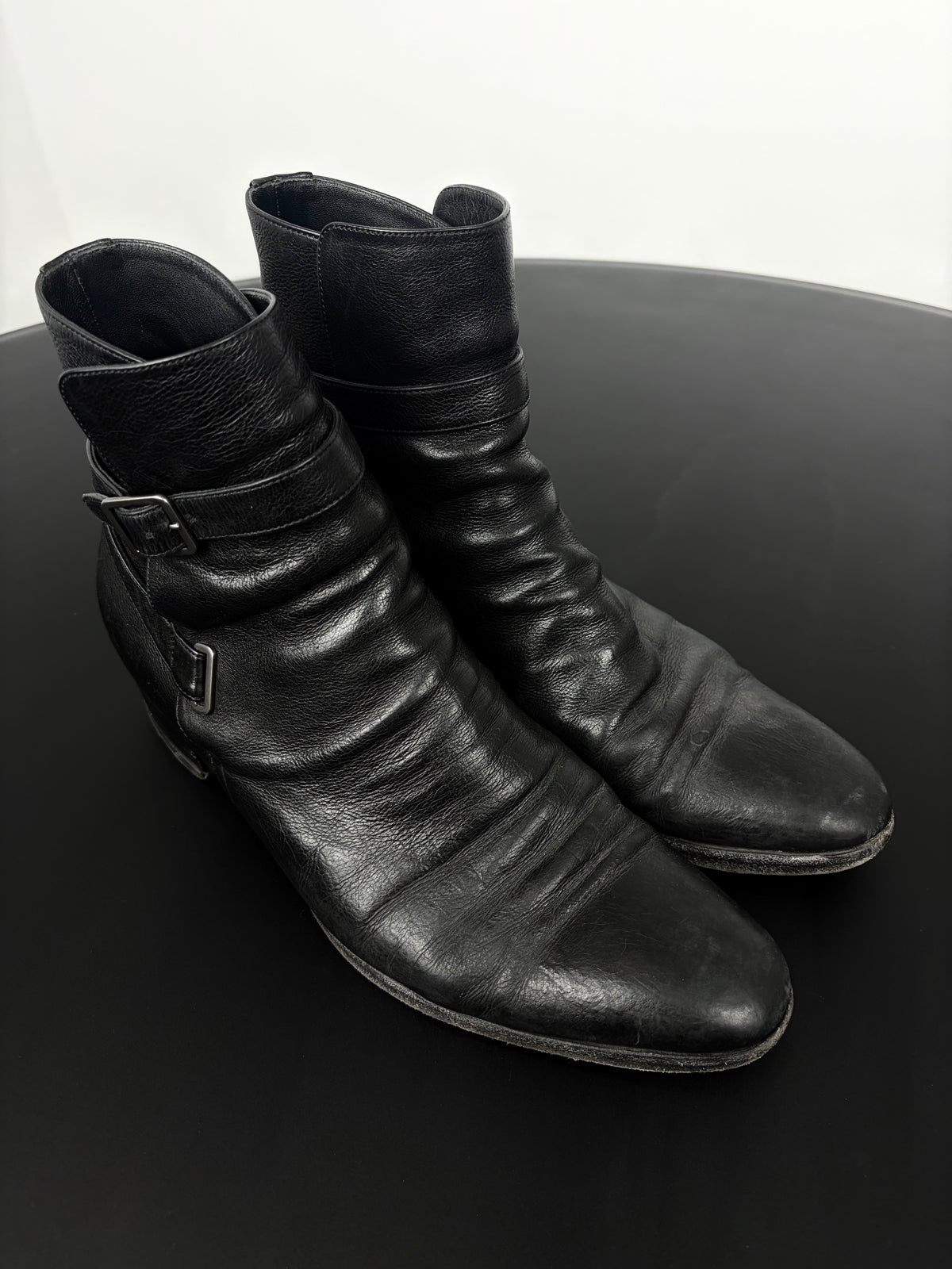 Saint Laurent Dorian Buckle Boots