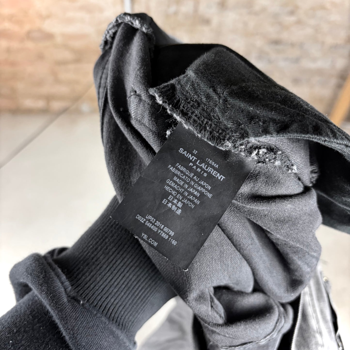 Saint Laurent 2018 D02 Distressed Denim