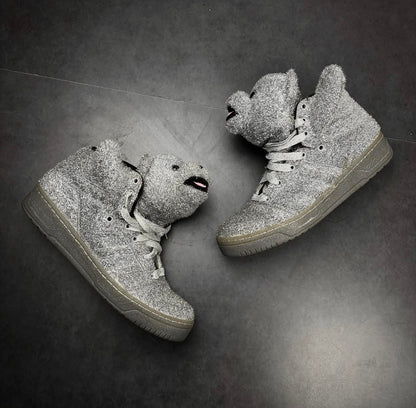 Jeremy Scott x Adidas Silver Bear Sneaker