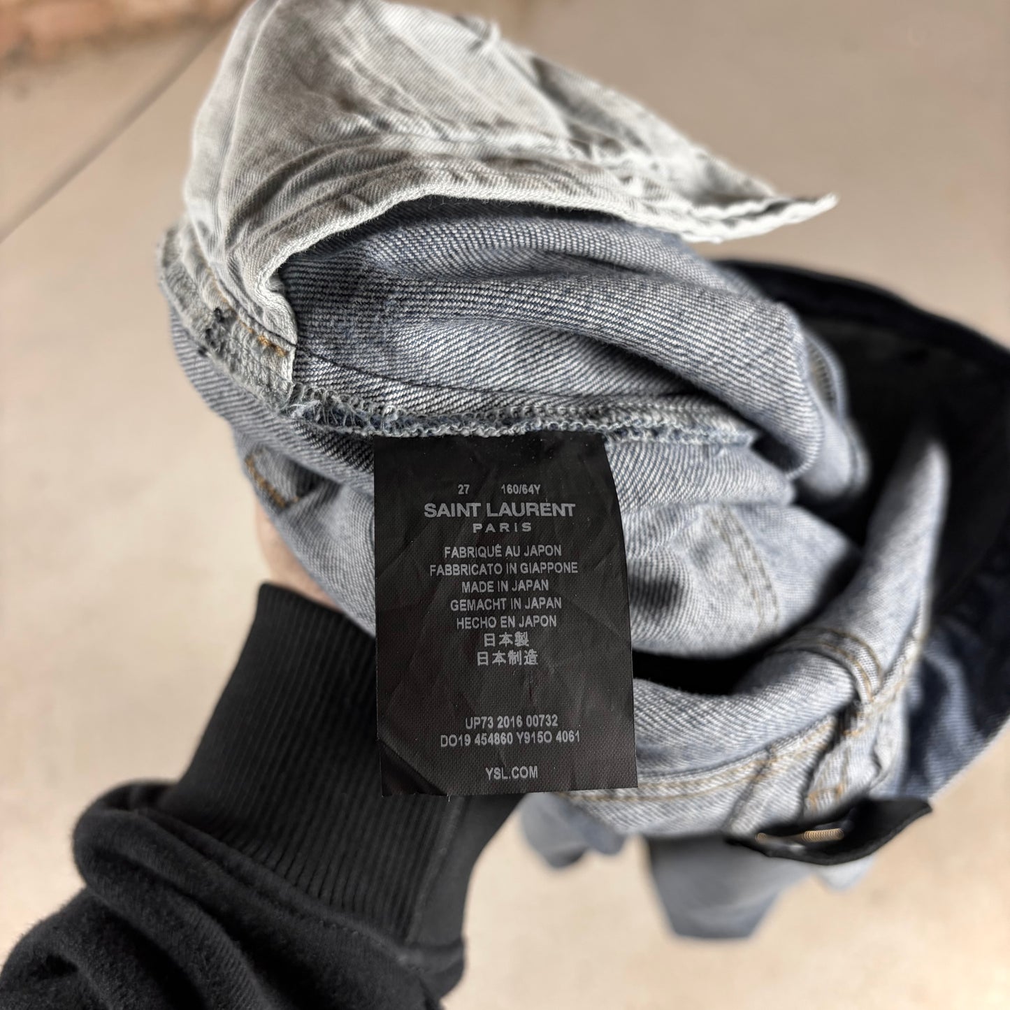 Saint Laurent D01 2016 Crash Denim