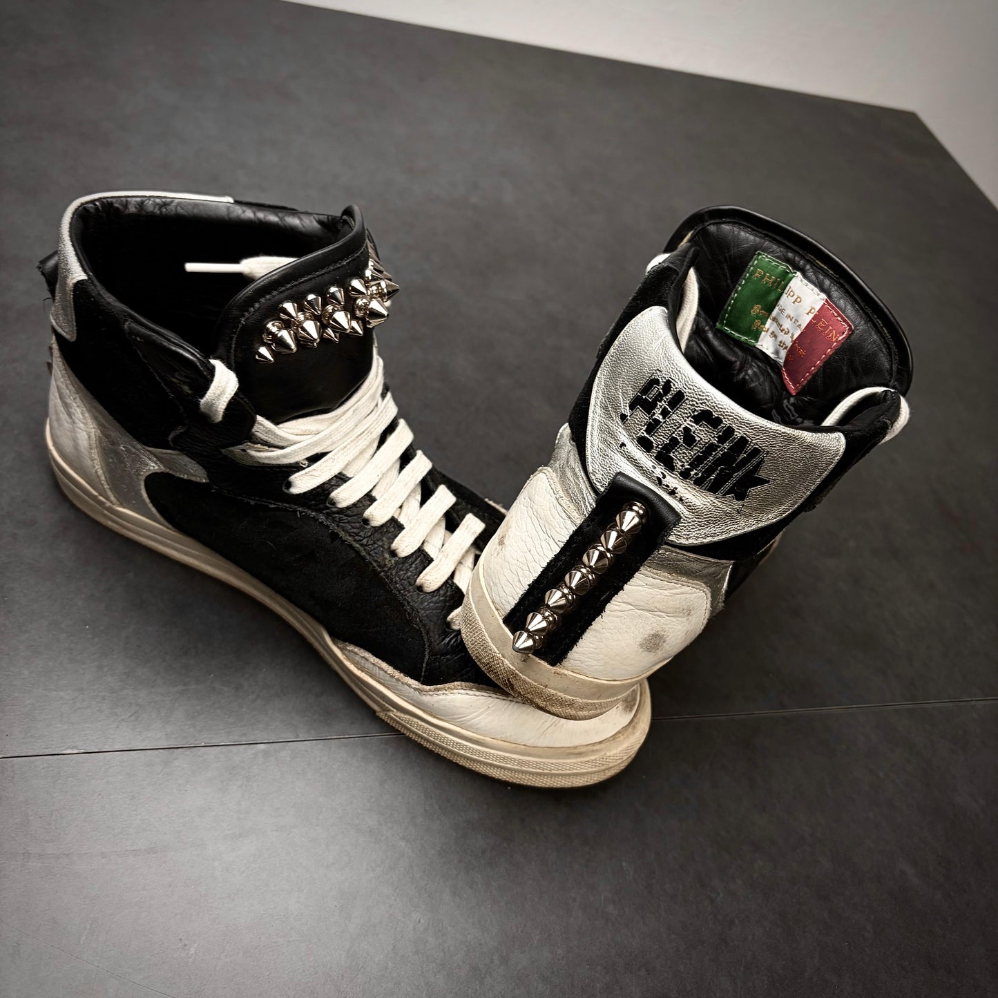 Philipp plein studded high top sneaker