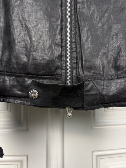 Chrome Hearts Fleur Waxed Carmalita Moto Jacket