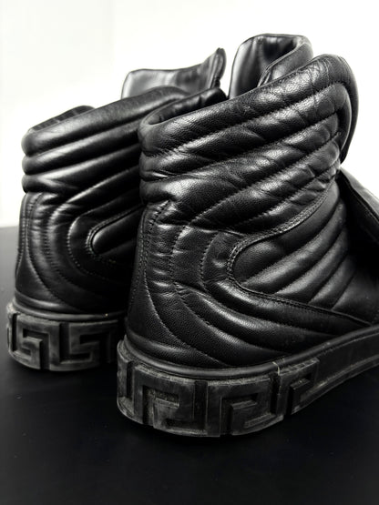 Versace SS/14 Quilted High Top Strap Sneaker