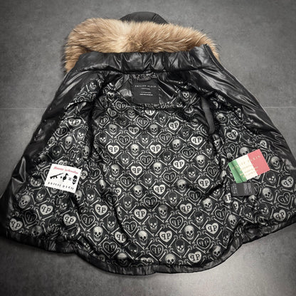 Philipp plein waxed puffer vest