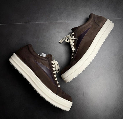 Rick owens brown/amethyst sample vans