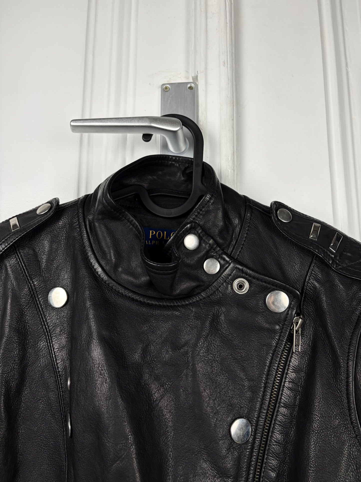Ralph Lauren Sample Leather Napoleon Jacket