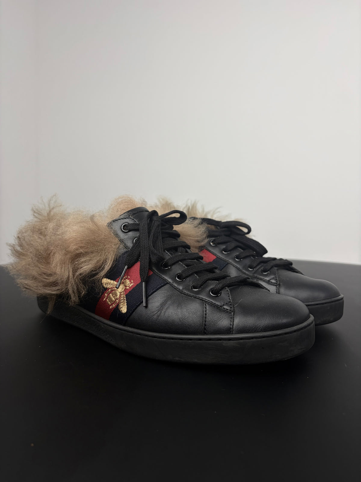 Gucci Fur Ace Sneaker