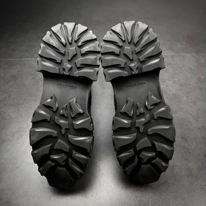 Rick Owens Black Ponyhair Bozo Boots