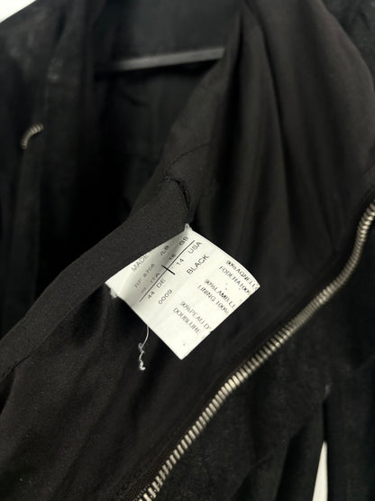 Rick Owens suede classic biker jacket