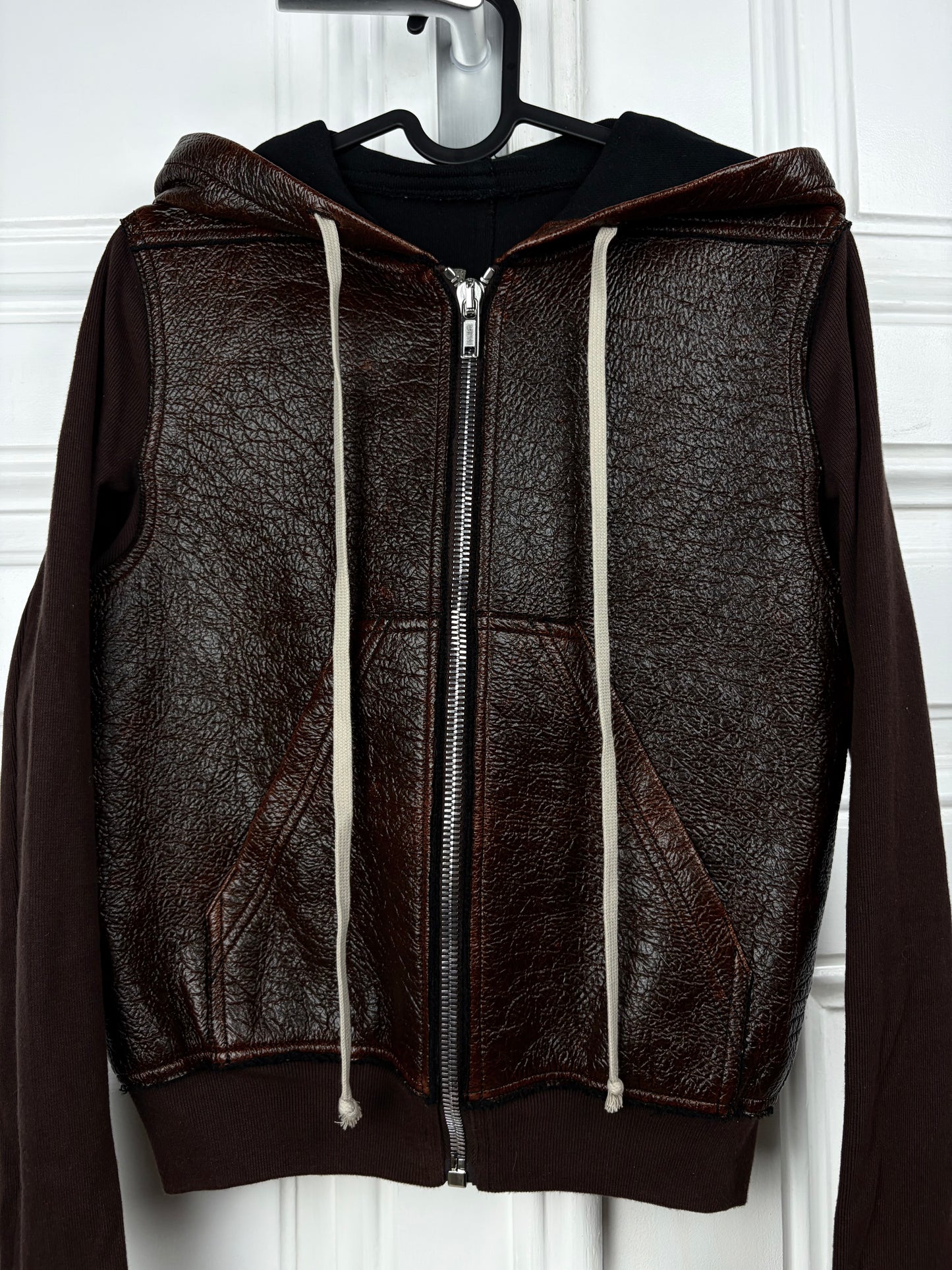 Rick Owens Cropped Zip Hoodie