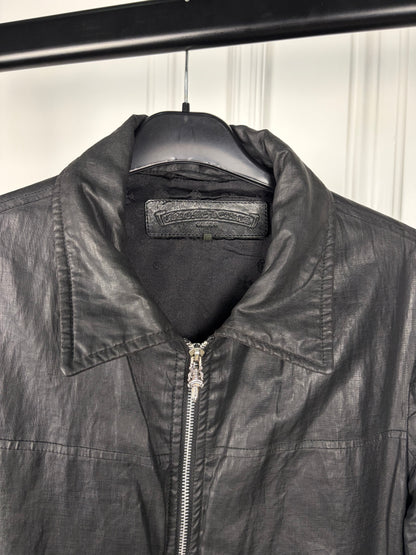 Chrome Hearts Fleur Waxed Carmalita Moto Jacket