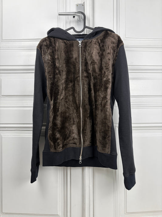 Halb Fur Zip Hoodie