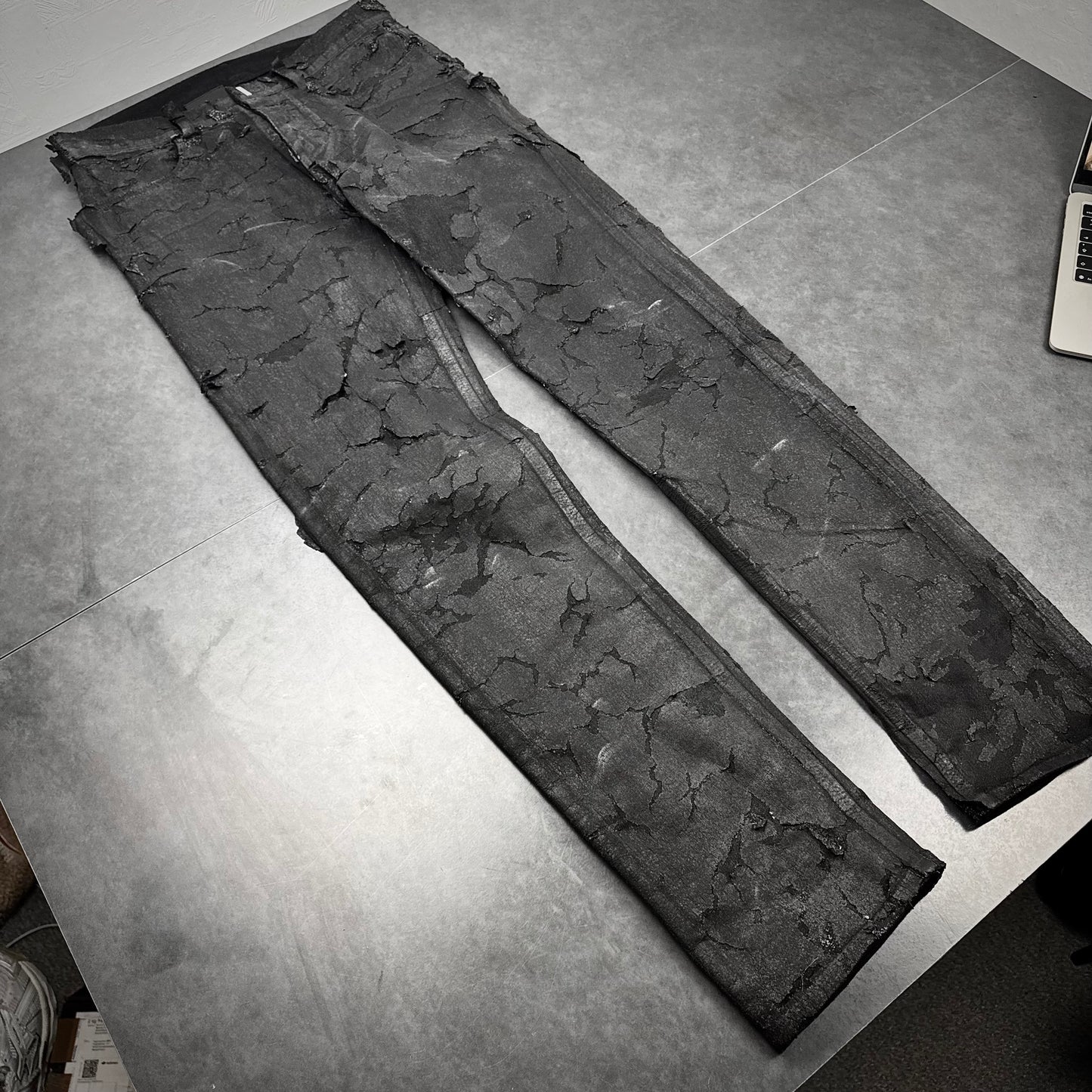 Givenchy Cracked Wax Denim