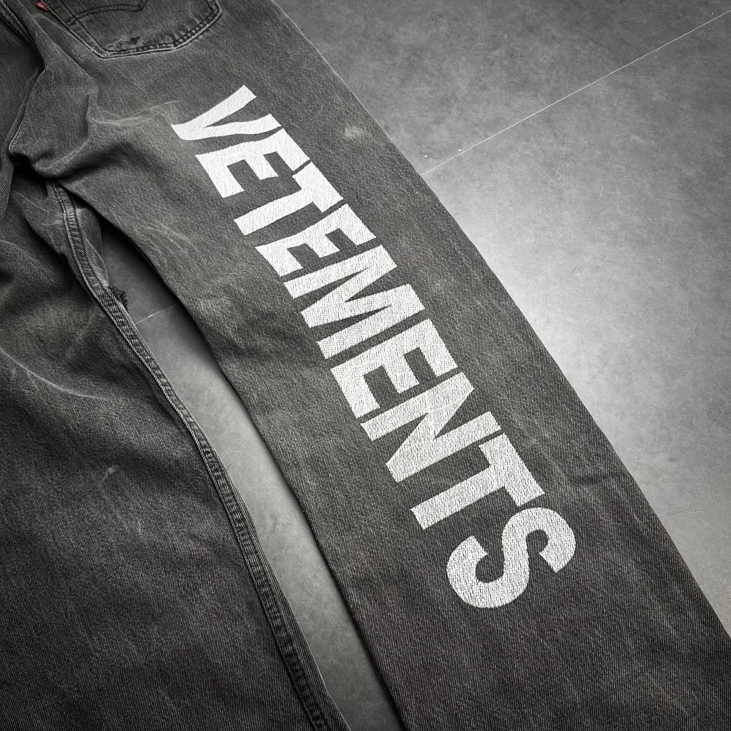 Vetements Logo Denim