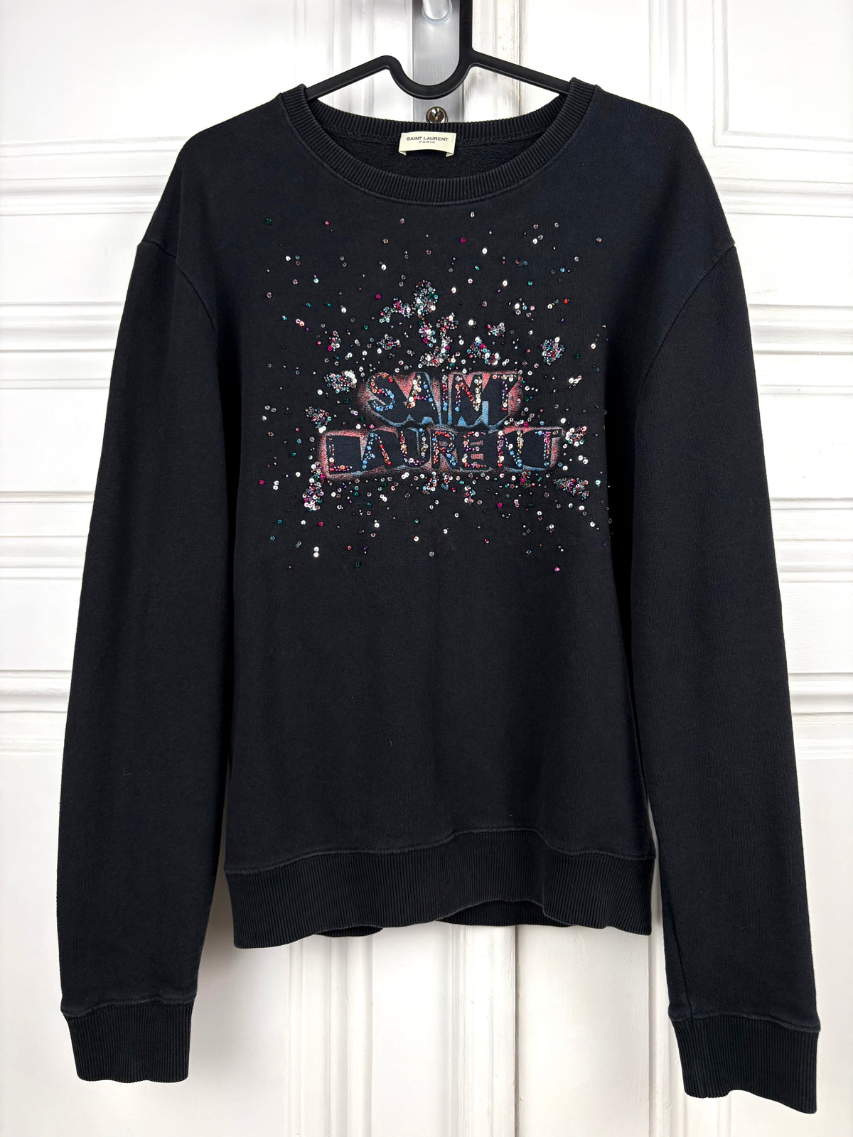 Saint Laurent Glitter Logo Sweater