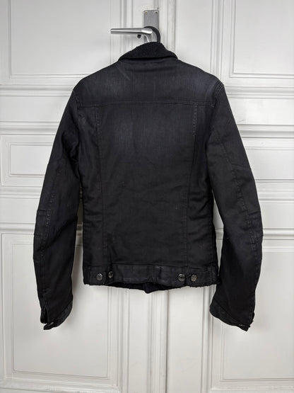 Balmain denim shearling jacket