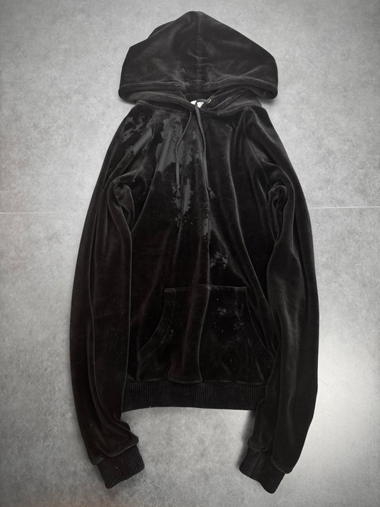 Saint Laurent 2018 Distressed Velour Hoodie