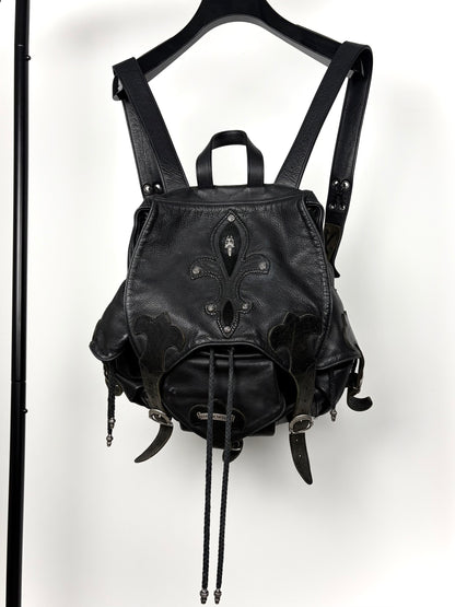 1/1 Chrome Hearts XL 5 Buckle Gunslinger Dagger Leather Backpack