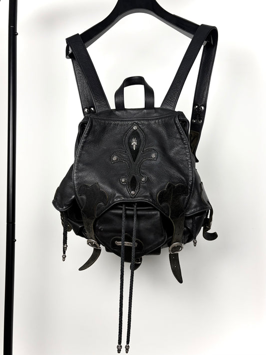 1/1 Chrome Hearts XL 5 Buckle Gunslinger Dagger Leather Backpack