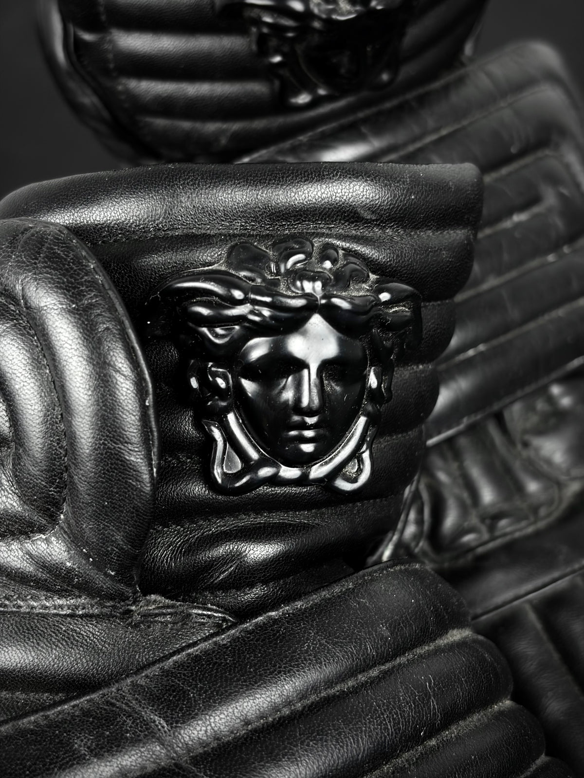 Versace SS/14 Quilted High Top Strap Sneaker