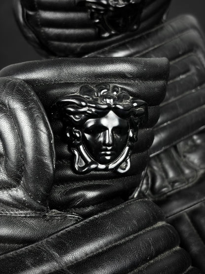 Versace SS/14 Quilted High Top Strap Sneaker