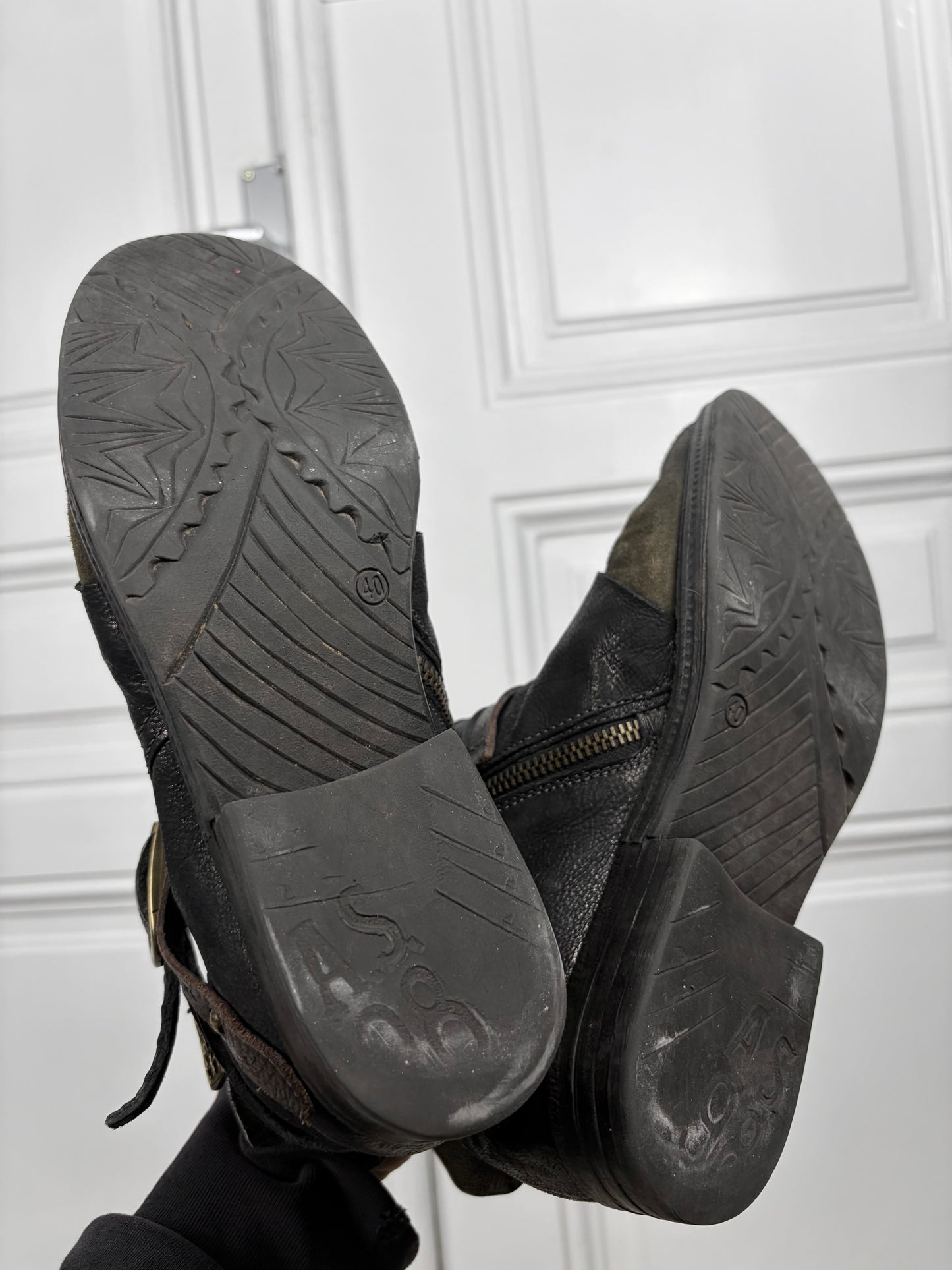 AS98 Gold Buckle Boots