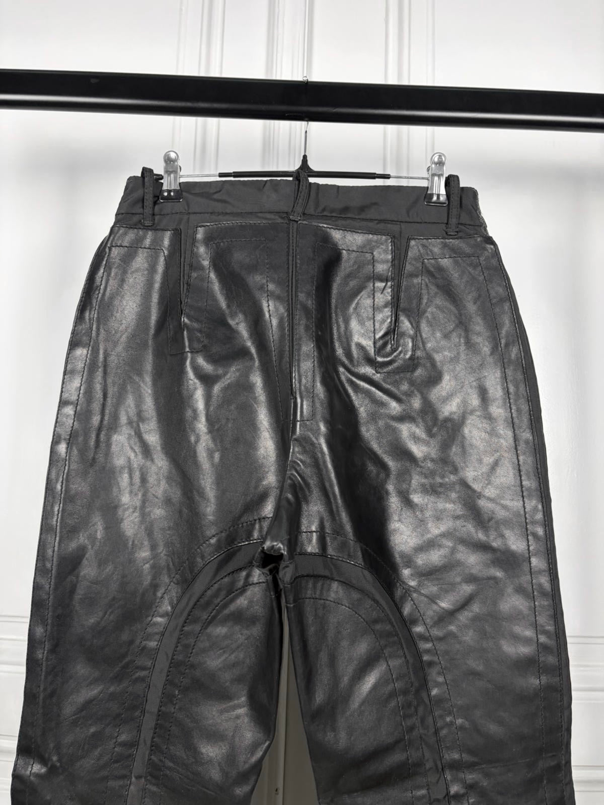 Dirk Bikkembergs leather pants